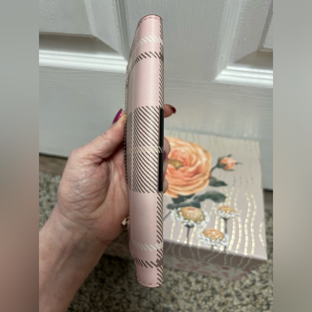 Kate Spade Pink and Black Plaid Wallet - Picture 9 of 9